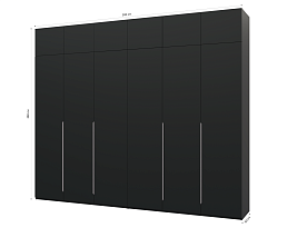 Изображение товара Пакс Альхейм 26 black (silver) ИКЕА (IKEA) на сайте bintaga.ru