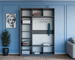 Изображение товара Пакс Альхейм 13 grey (silver) ИКЕА (IKEA) на сайте bintaga.ru